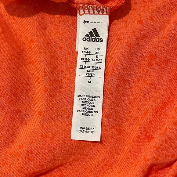 Adidas Flecks Workout Tank Orange Womens Size XS (looks Medium) - Picture 6 of 6
